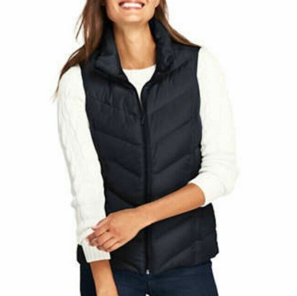 Lands' End Women's Classic Black Vest